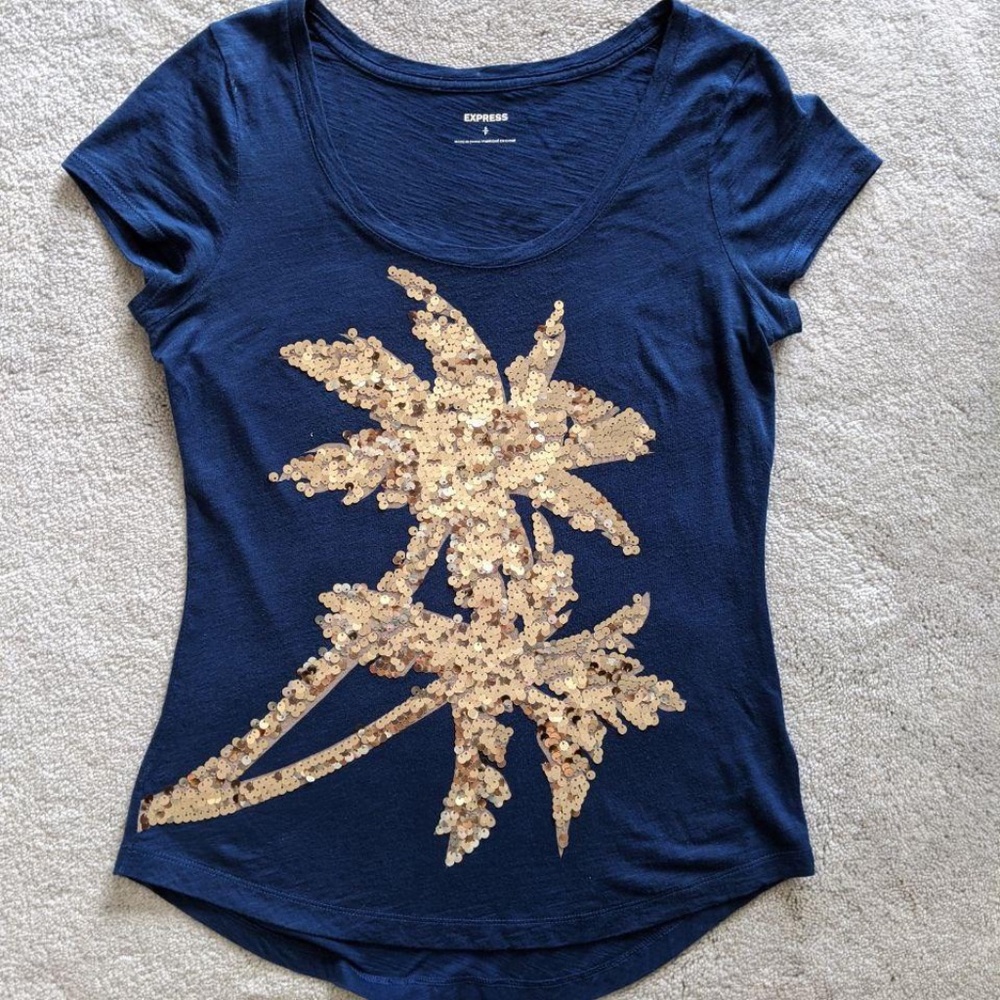 SALE! 2/$30 Royal Blue Mock Sleeve Top